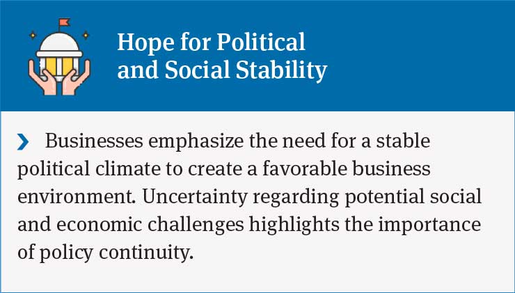 Political and Social Stability for Business: The Need for Policy Continuity